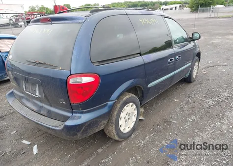 2001 Chrysler Voyager Lx z USA, uszkodzony, nr VIN 1C4GJ45381B203634